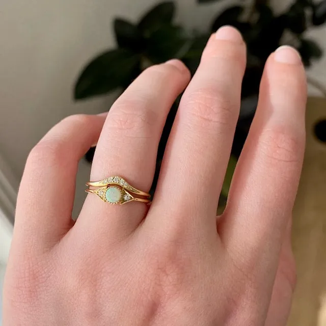 Opal Spear Ring