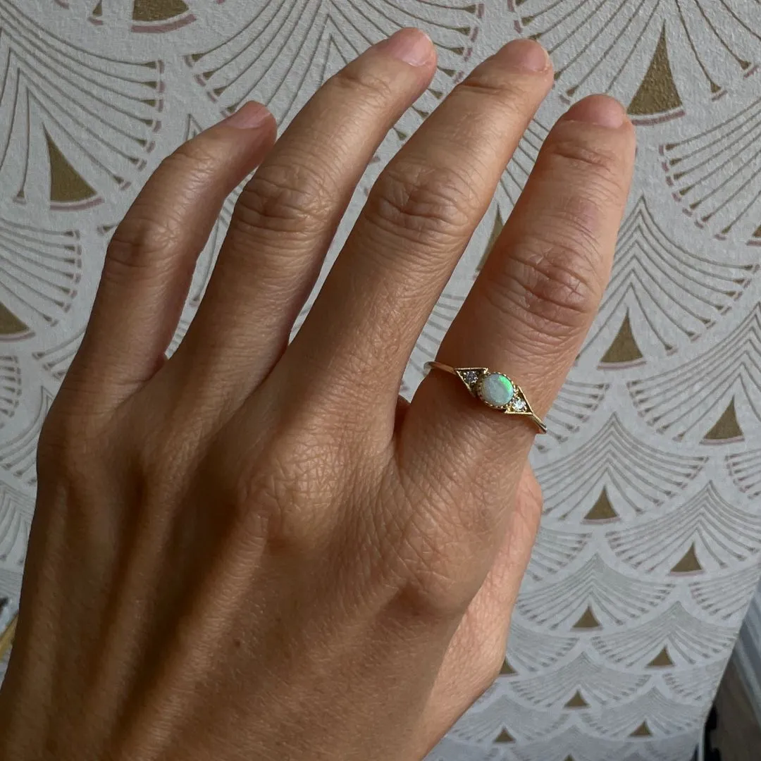 Opal Spear Ring