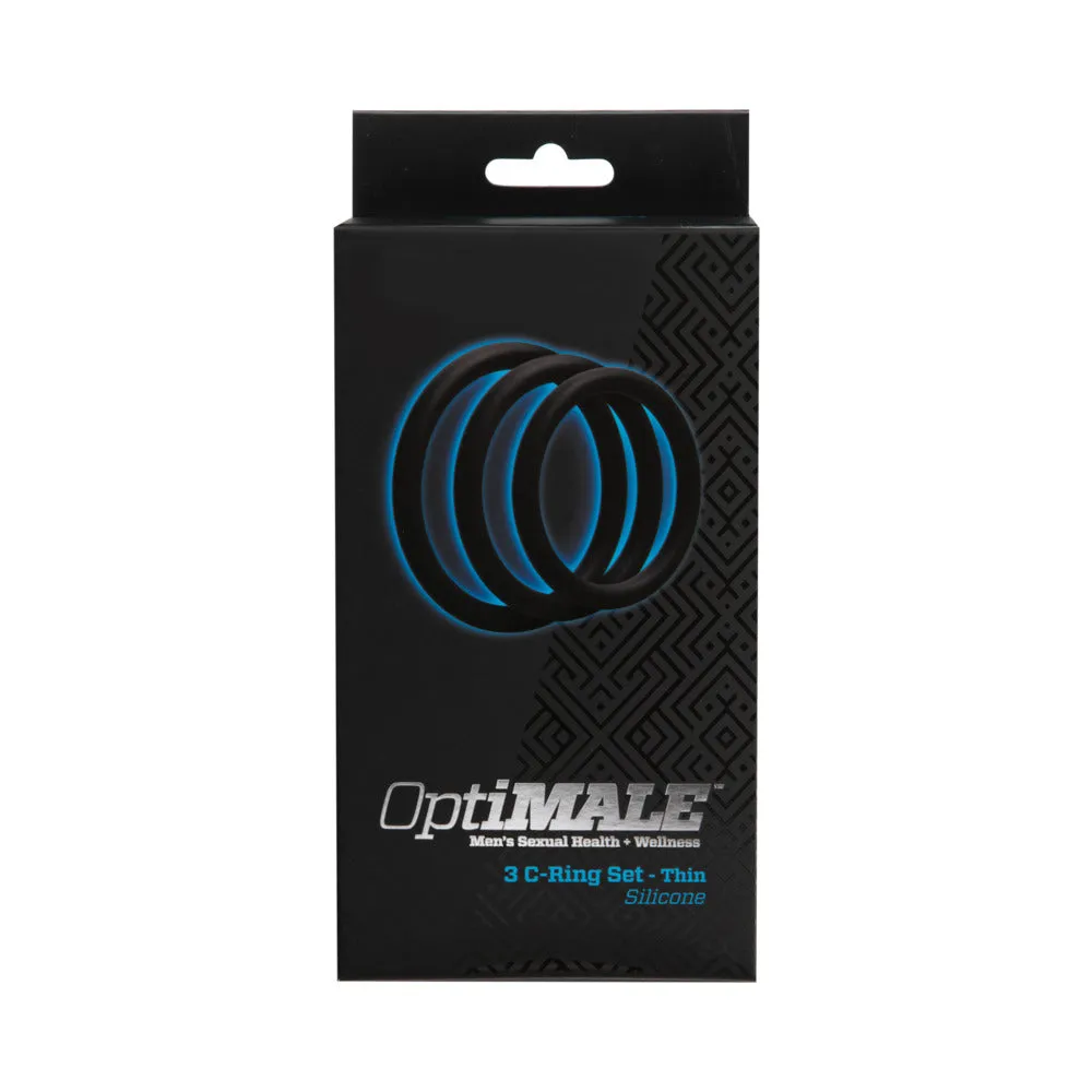 OptiMALE  3 C-Ring Set  Thin Black