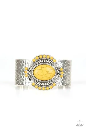 Paparazzi Bracelet ~ Canyon Crafted - Yellow