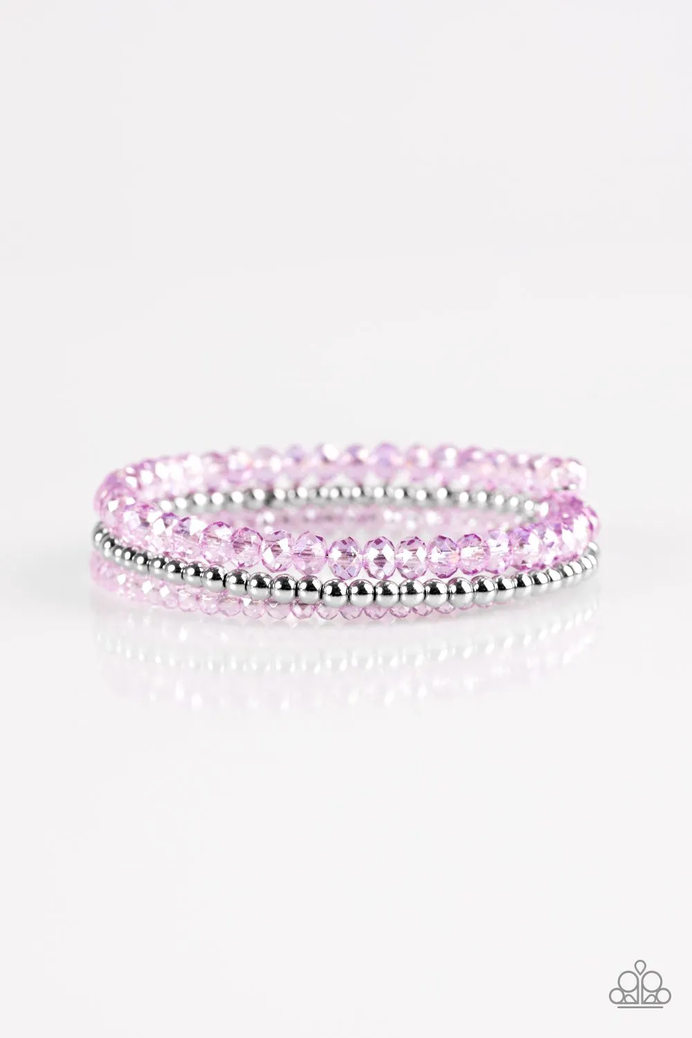 Paparazzi Bracelet ~ Luminous Luster - Purple