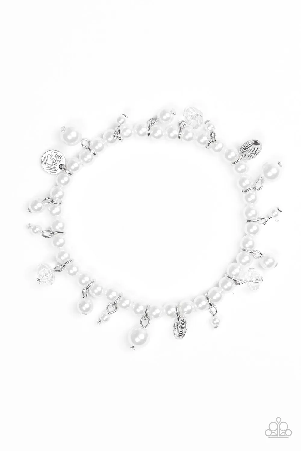 Paparazzi Bracelet ~ Treasure Chest Chic - White