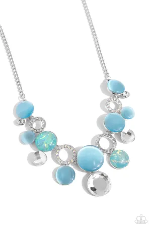 Paparazzi Corporate Color Blue Necklace & Earring Set