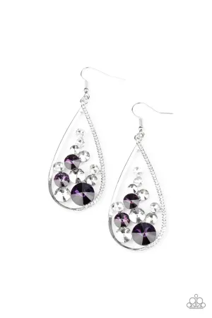 Paparazzi Earring ~ Tempest Twinkle - Purple