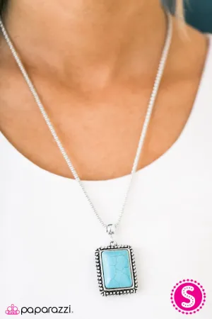 Paparazzi Necklace ~ Meadow Plains - Blue