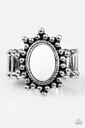 Paparazzi Ring ~ Seasonal Sunshine - White