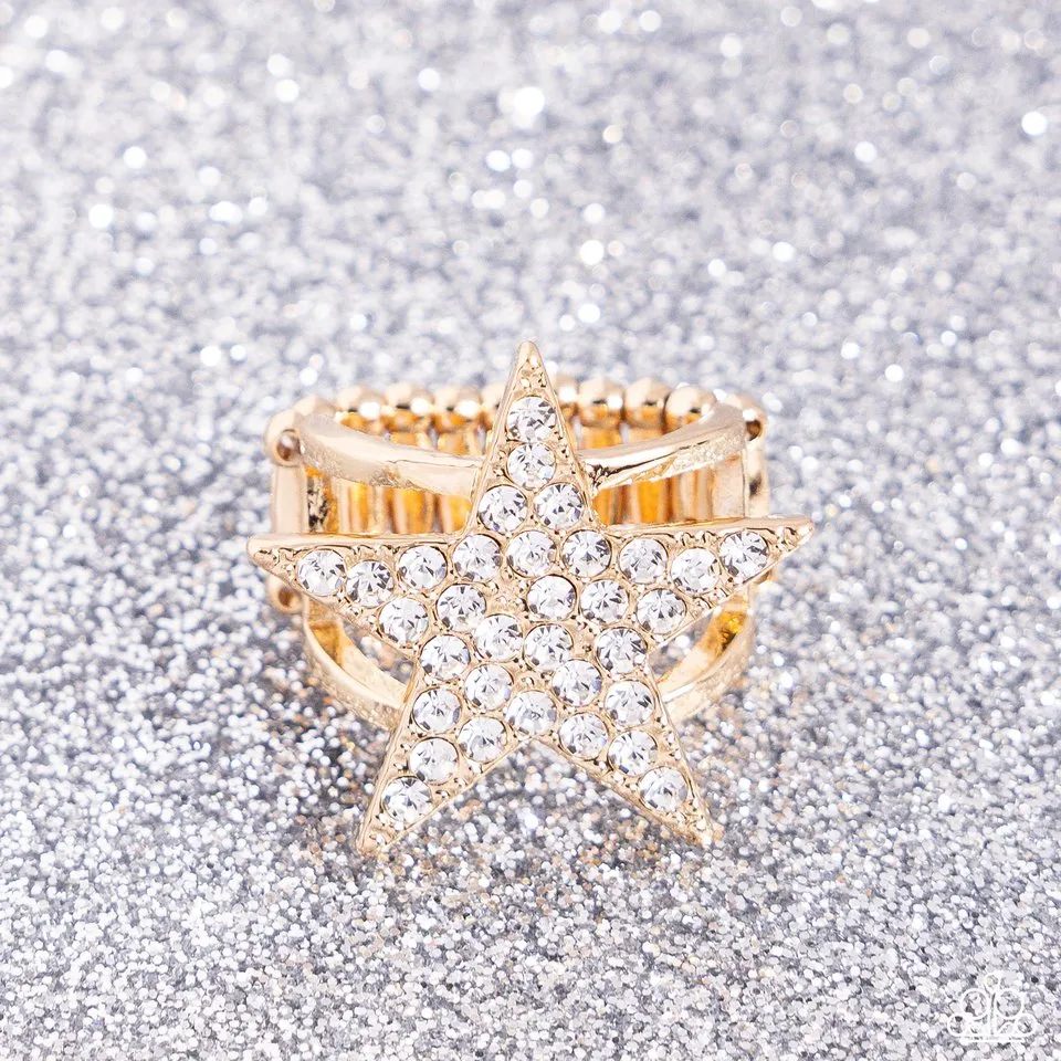 Paparazzi Ring ~ Star Pizzazz - Gold