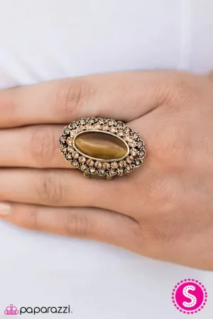 Paparazzi Ring ~ Sugar Sugar - Brass