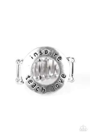 Paparazzi Ring ~ To Teach Is To Learn - Silver