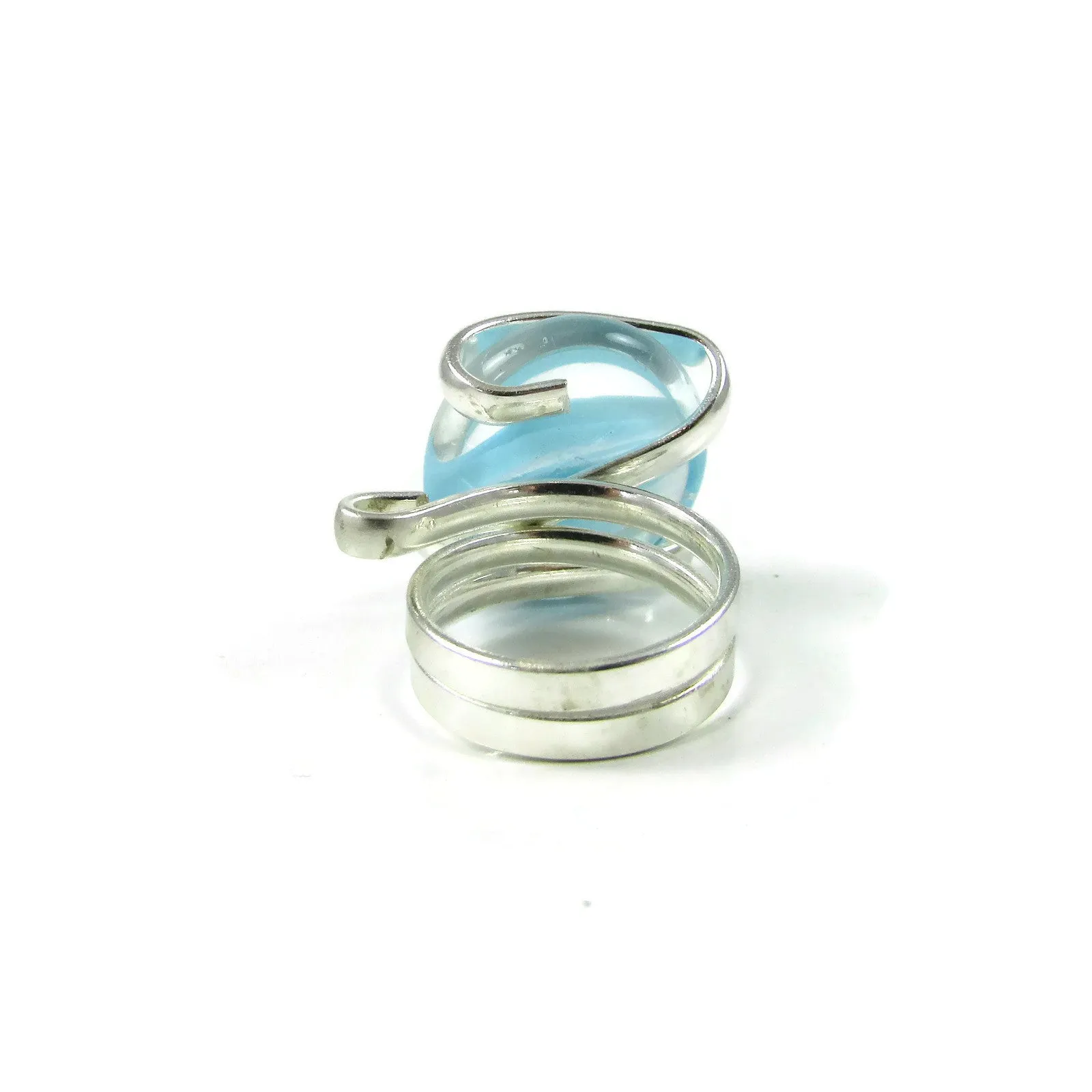 Parallel Ring - Sky Blue Stripe