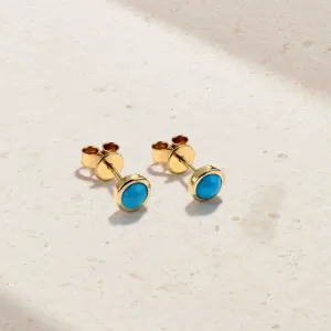 Petite Bubble Turquoise Stud Earring