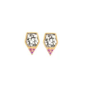 Pink Sapphire Zivar Studs