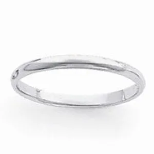 Platinum 3mm Half-Round Featherweight Wedding Band Ring