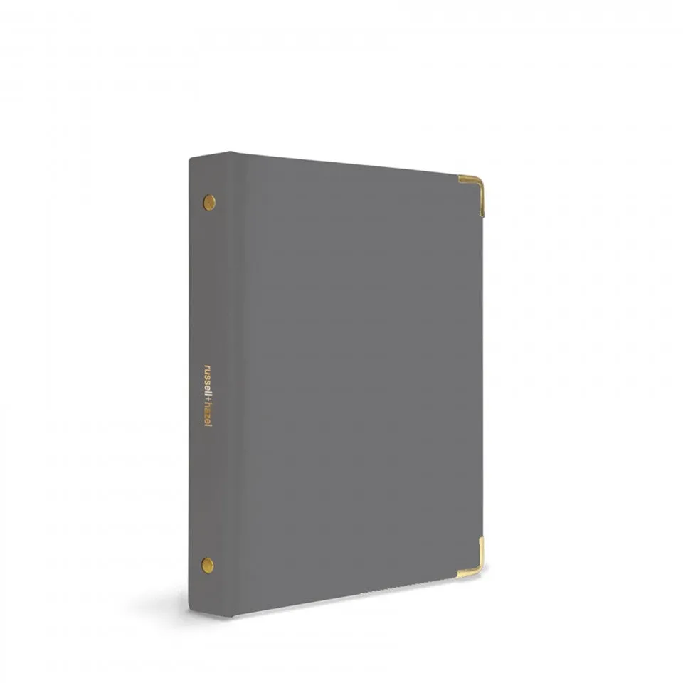 R H Mini Smart Date Binder - charcoal