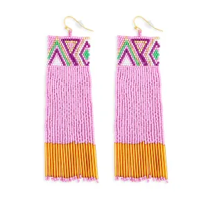 Radiant Flow Beaded Earrings