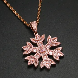 Rose Gold Snowflake Pendant