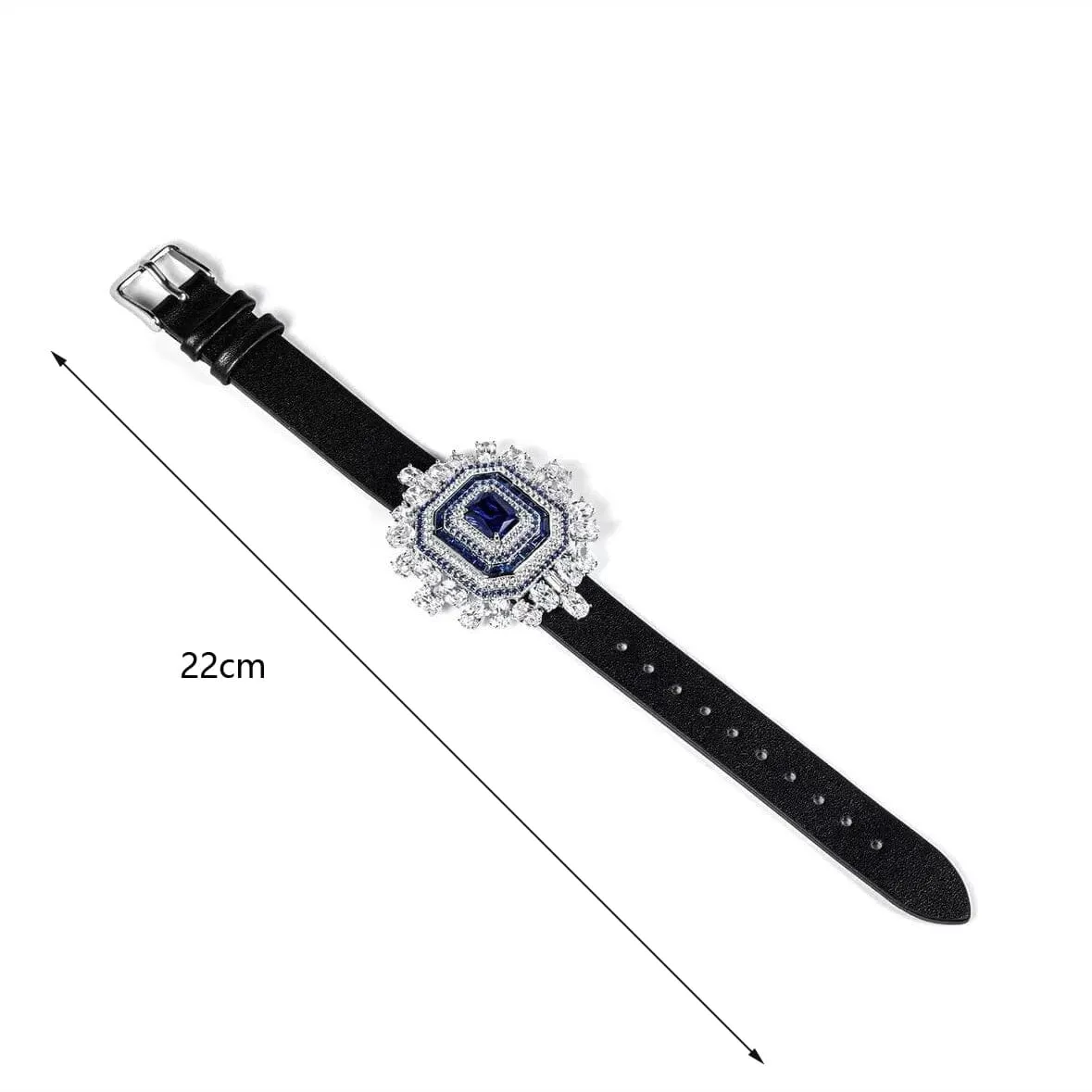 Sapphire Black Strap Bracelet