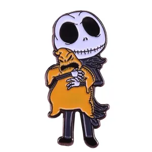 Snuggly Skelly Enamel Pin