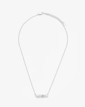 Staggered Iced Row Necklace