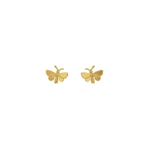 Tiny Butterfly Stud Earrings