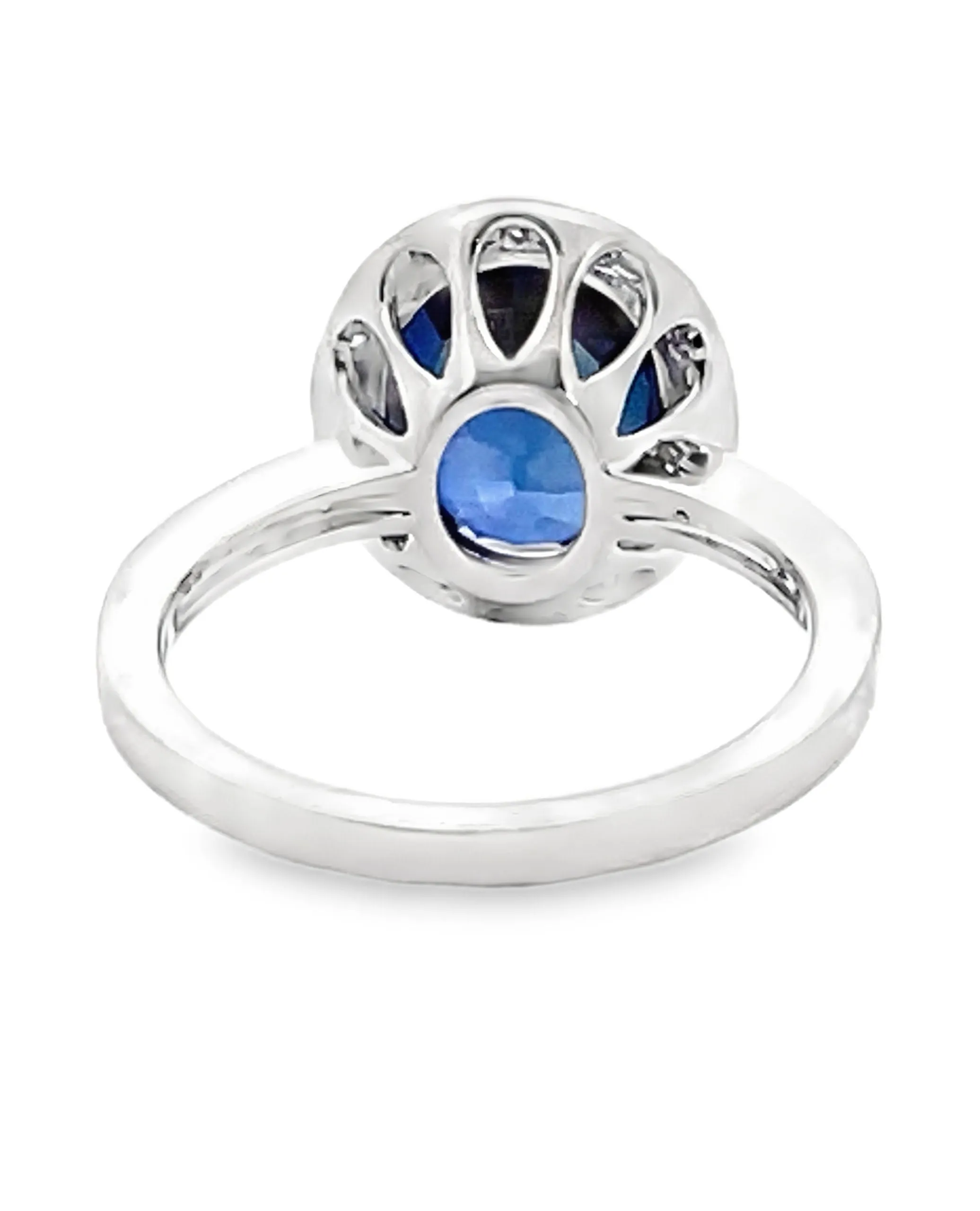 Vanna K 18K White Gold Sapphire & Diamond Ring