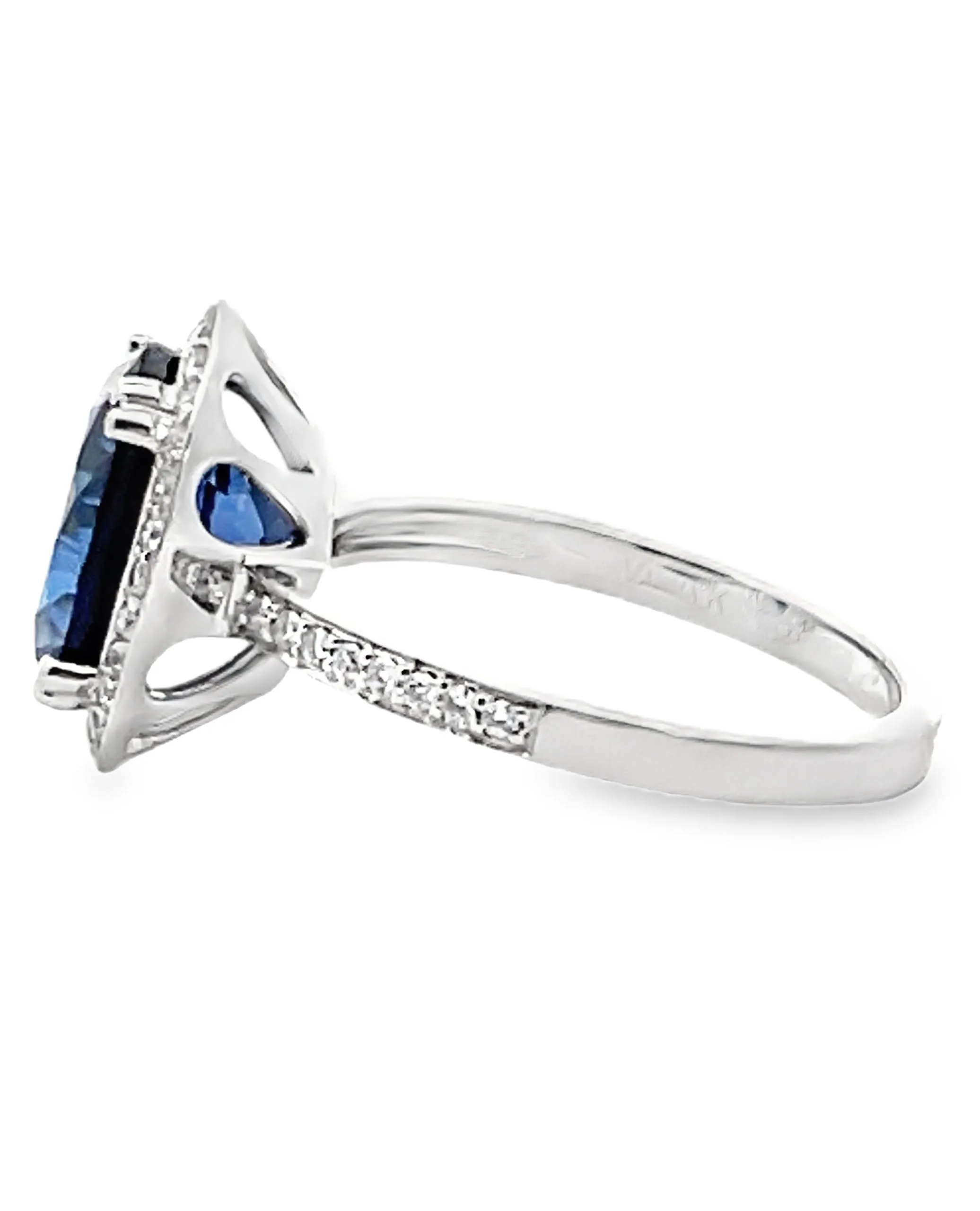 Vanna K 18K White Gold Sapphire & Diamond Ring