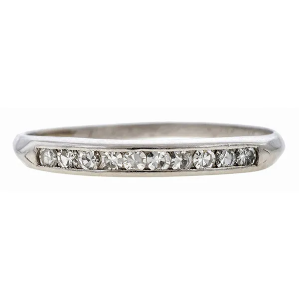 Vintage Diamond Wedding Band Ring