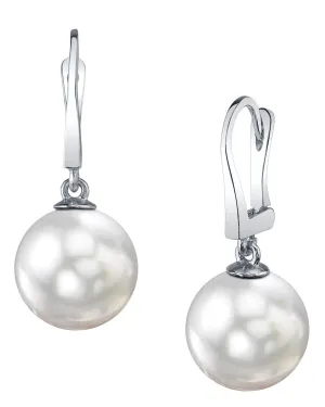 White South Sea Pearl Classic Dangle Earrings